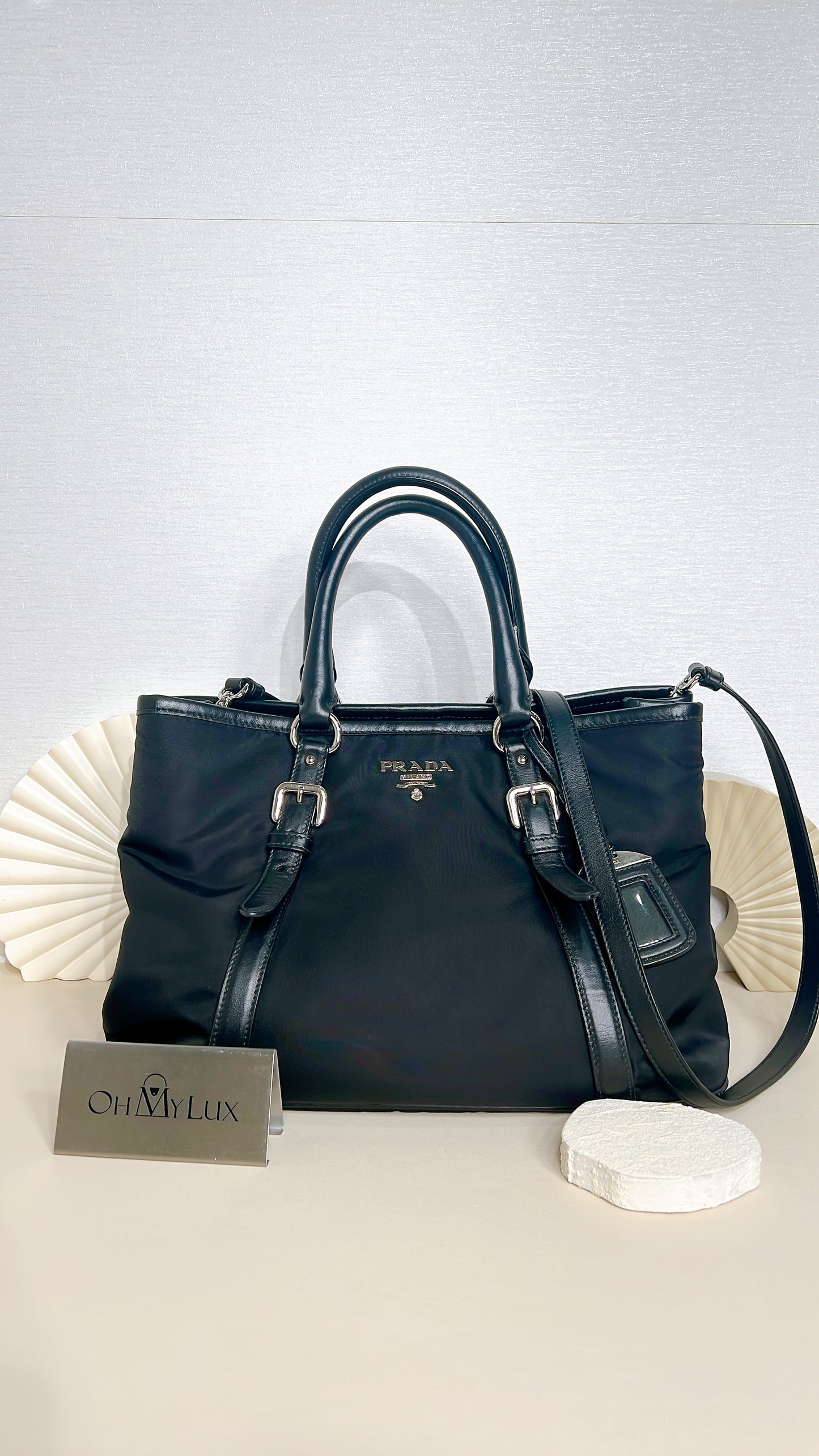 Prada Nylon Tessuto Bag in Black BN2832