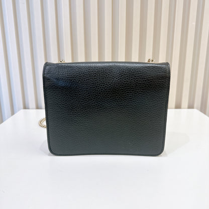 Gucci Interlocking Shoulder Bag in Black