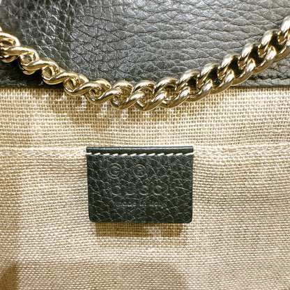 Gucci Interlocking Shoulder Bag in Black