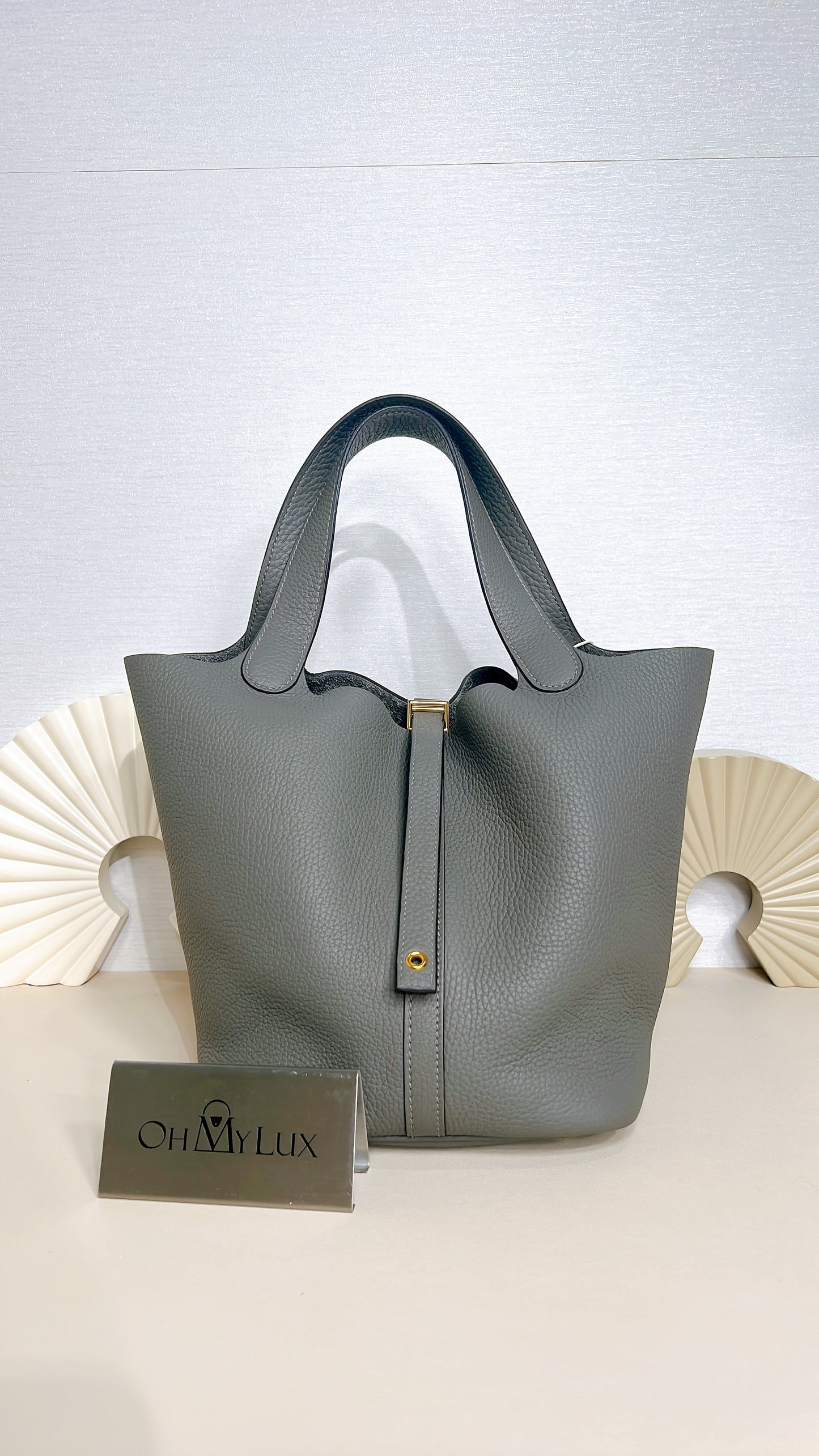 Hermes Picotin 22 in Gris Meyer