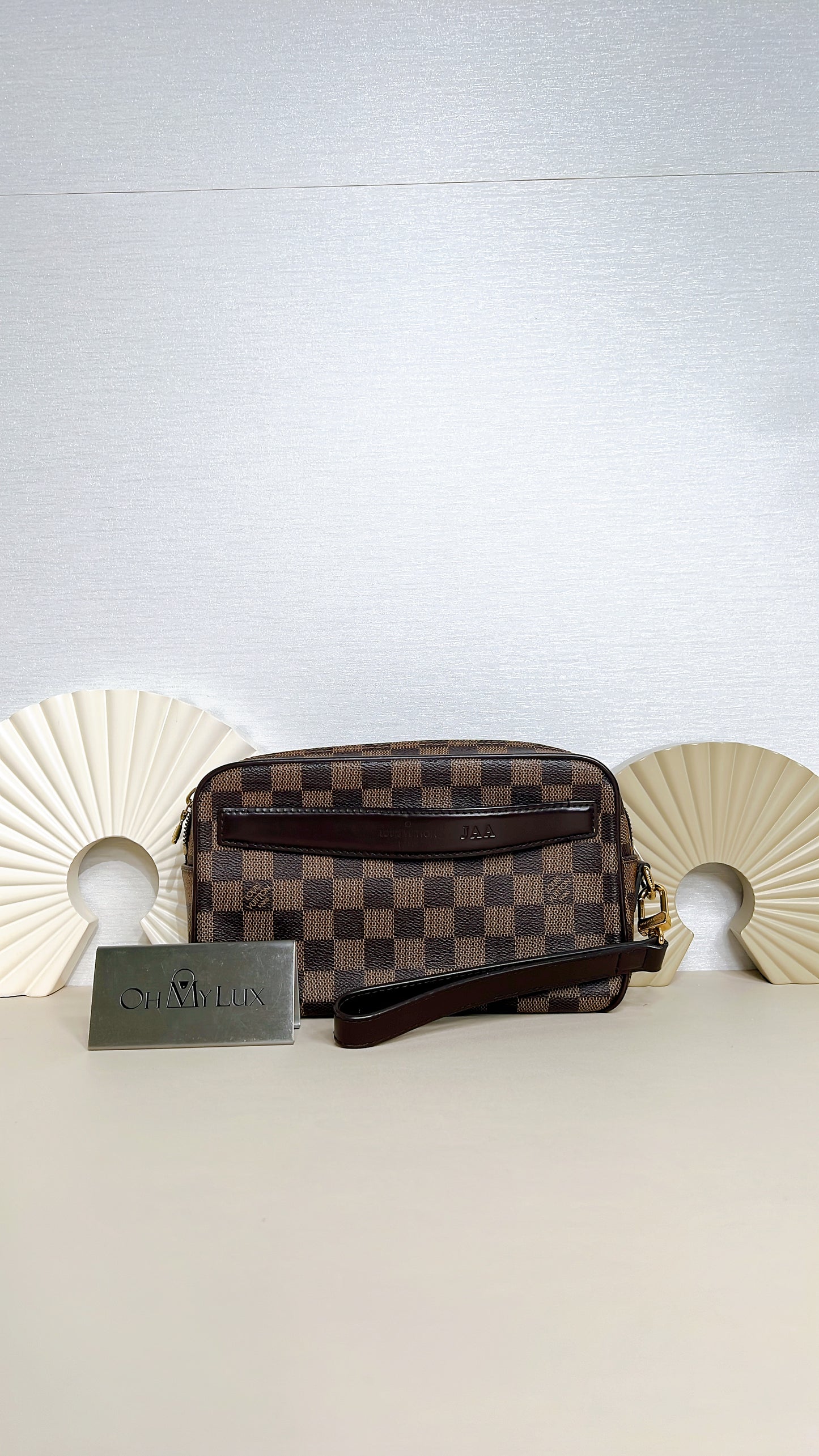 LV Saint Paul Clutch in Damier Ebene
