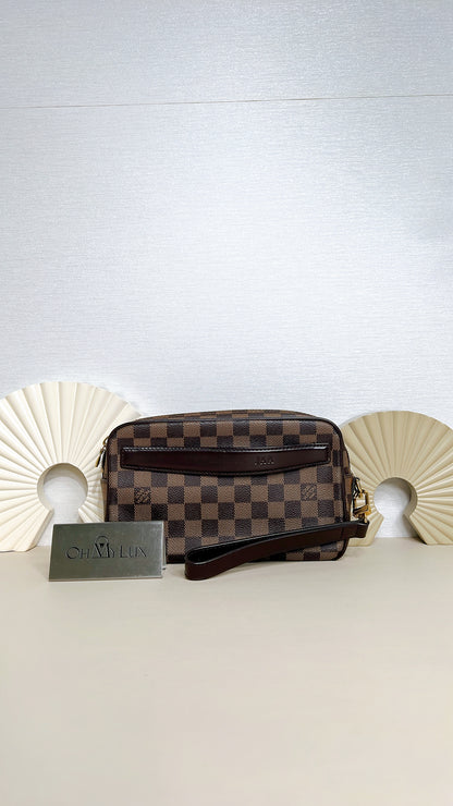 LV Saint Paul Clutch in Damier Ebene