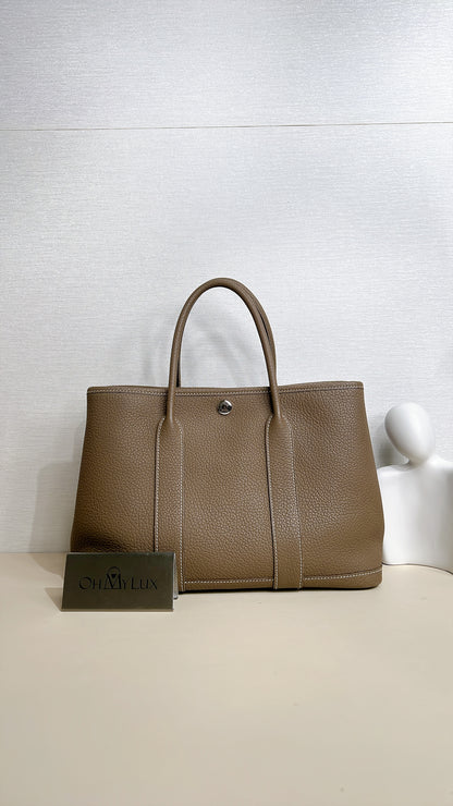 Hermes Etoupe Togo Garden Party 30