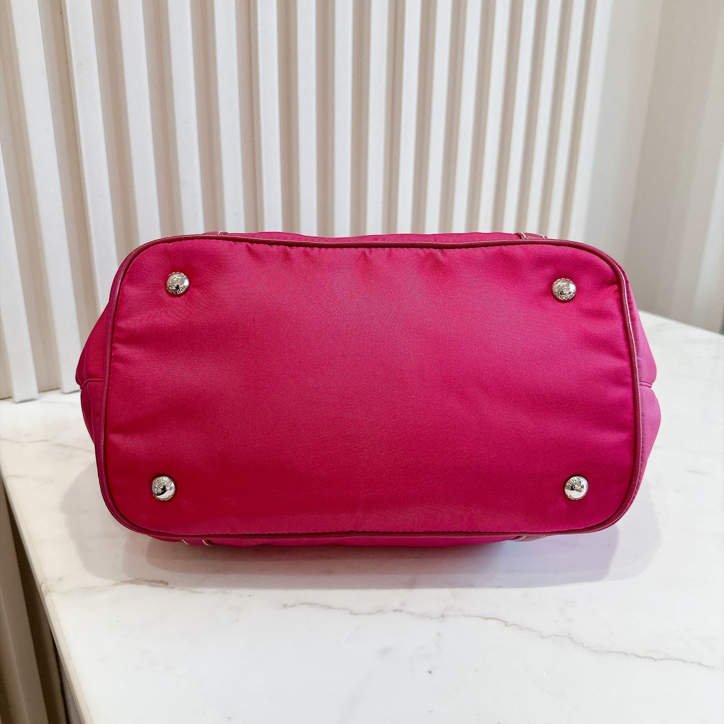 Prada Pink Nylon Tote Bag