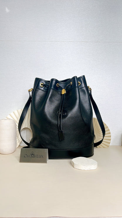 Gucci GG Drawstring Bucket Bag