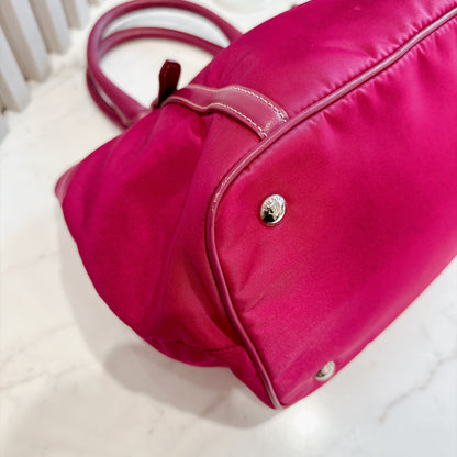 Prada Pink Nylon Tote Bag