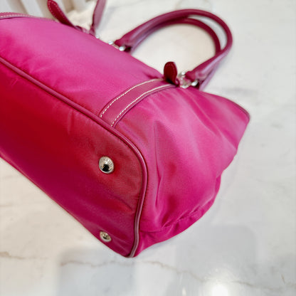 Prada Pink Nylon Tote Bag