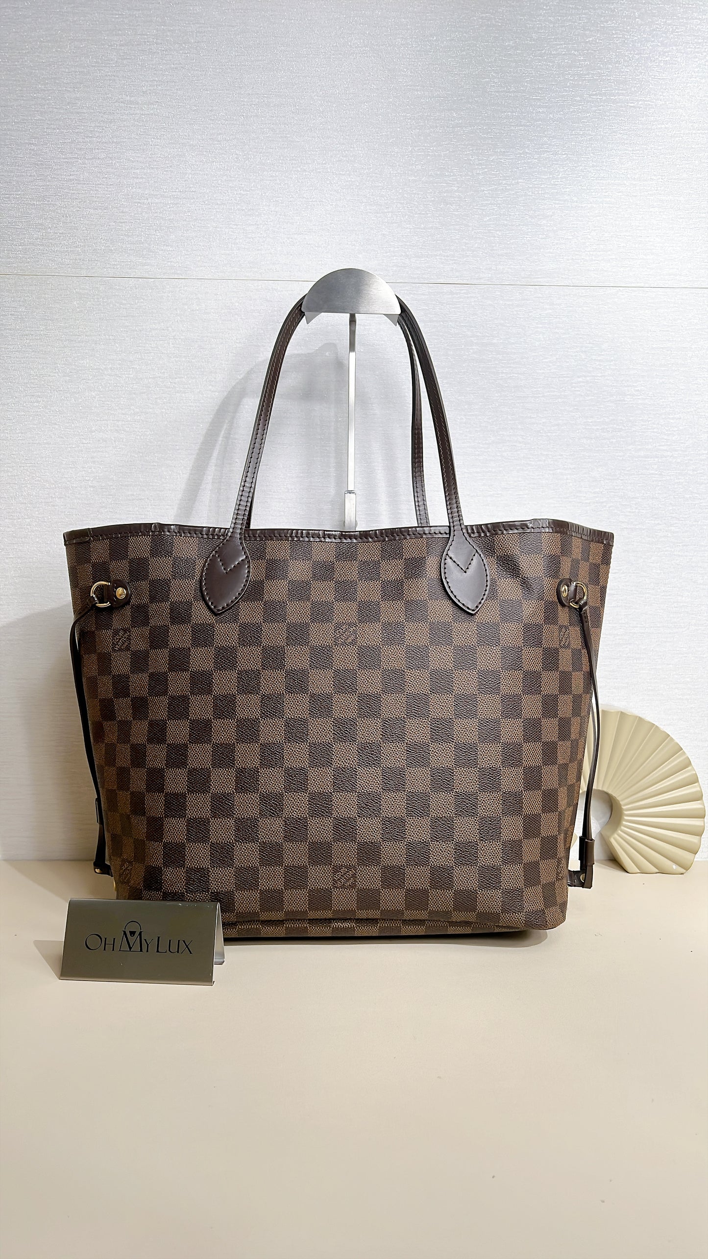 LV Damier Ebene Neverfull MM