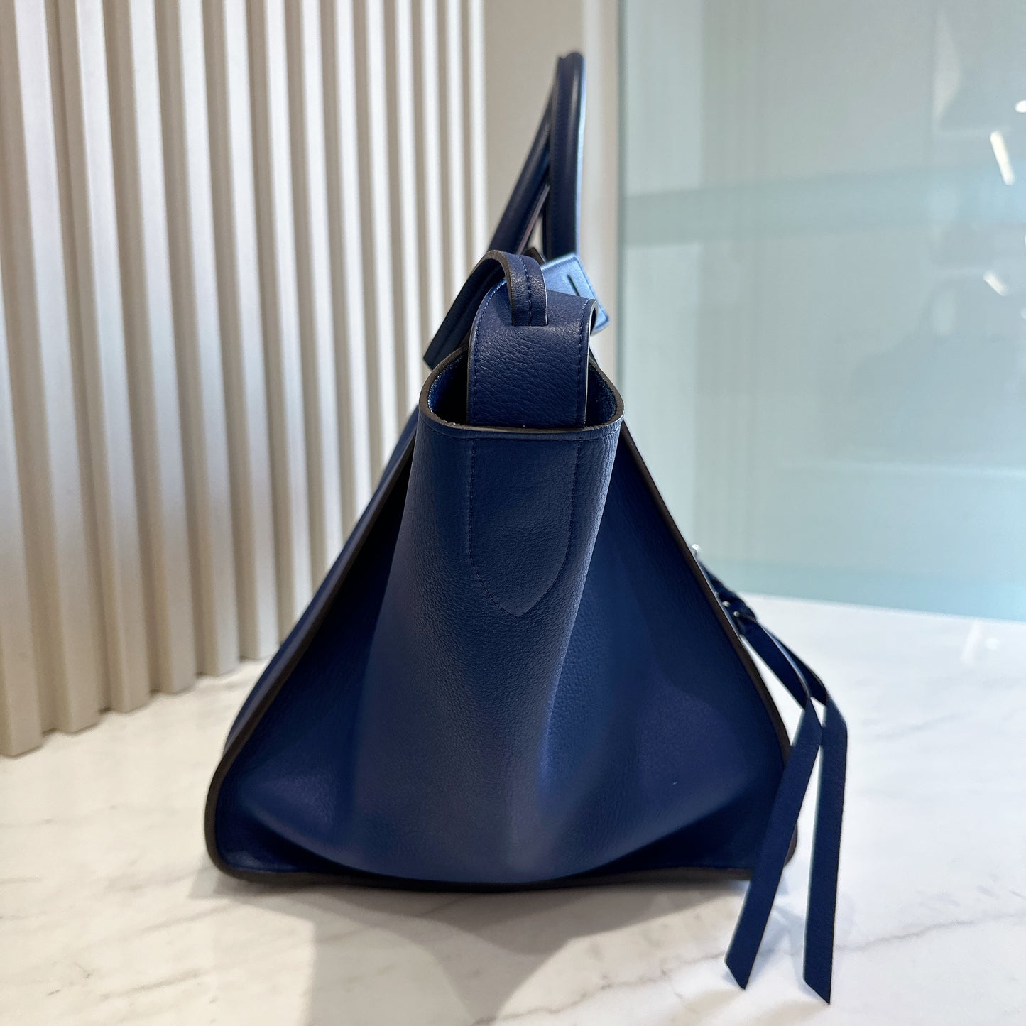 Celine Phantom Luggage Tote in Blue