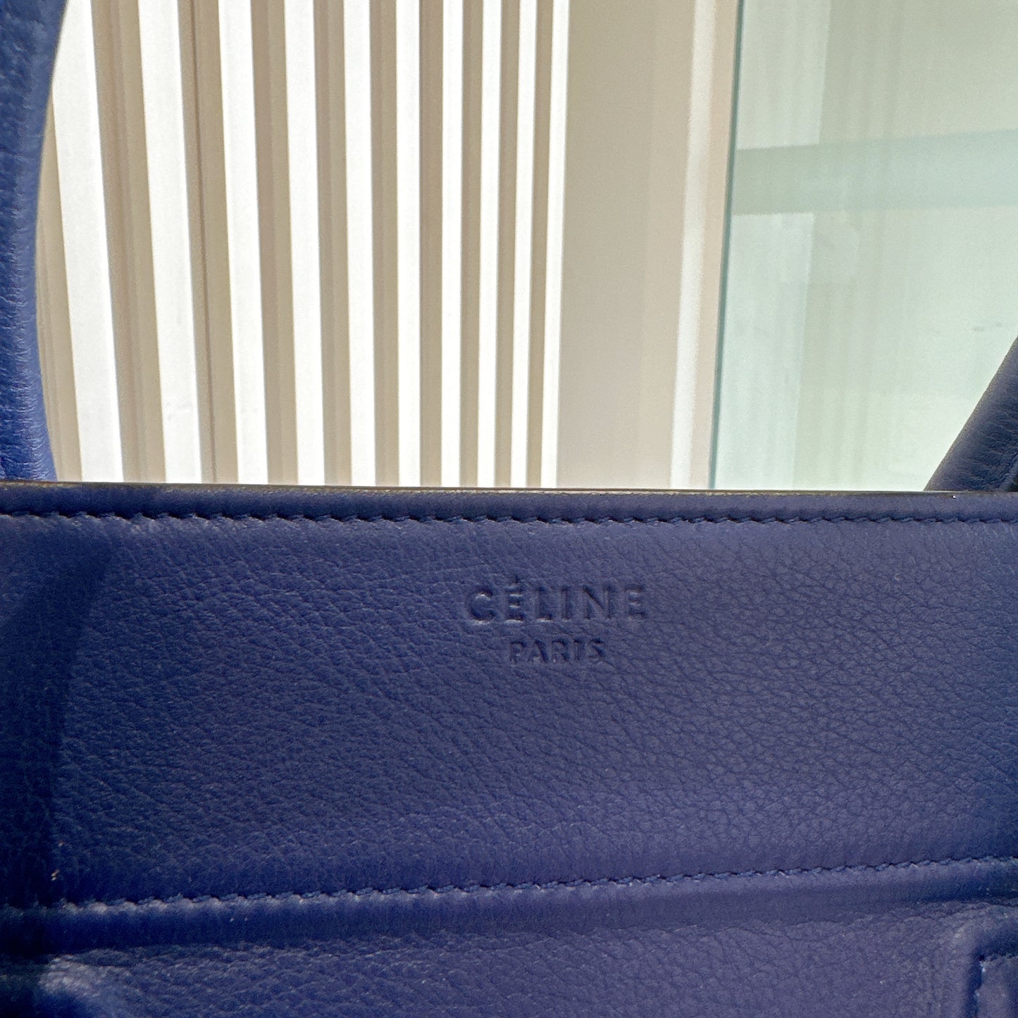 Celine Phantom Luggage Tote in Blue