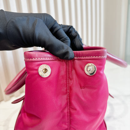 Prada Pink Nylon Tote Bag
