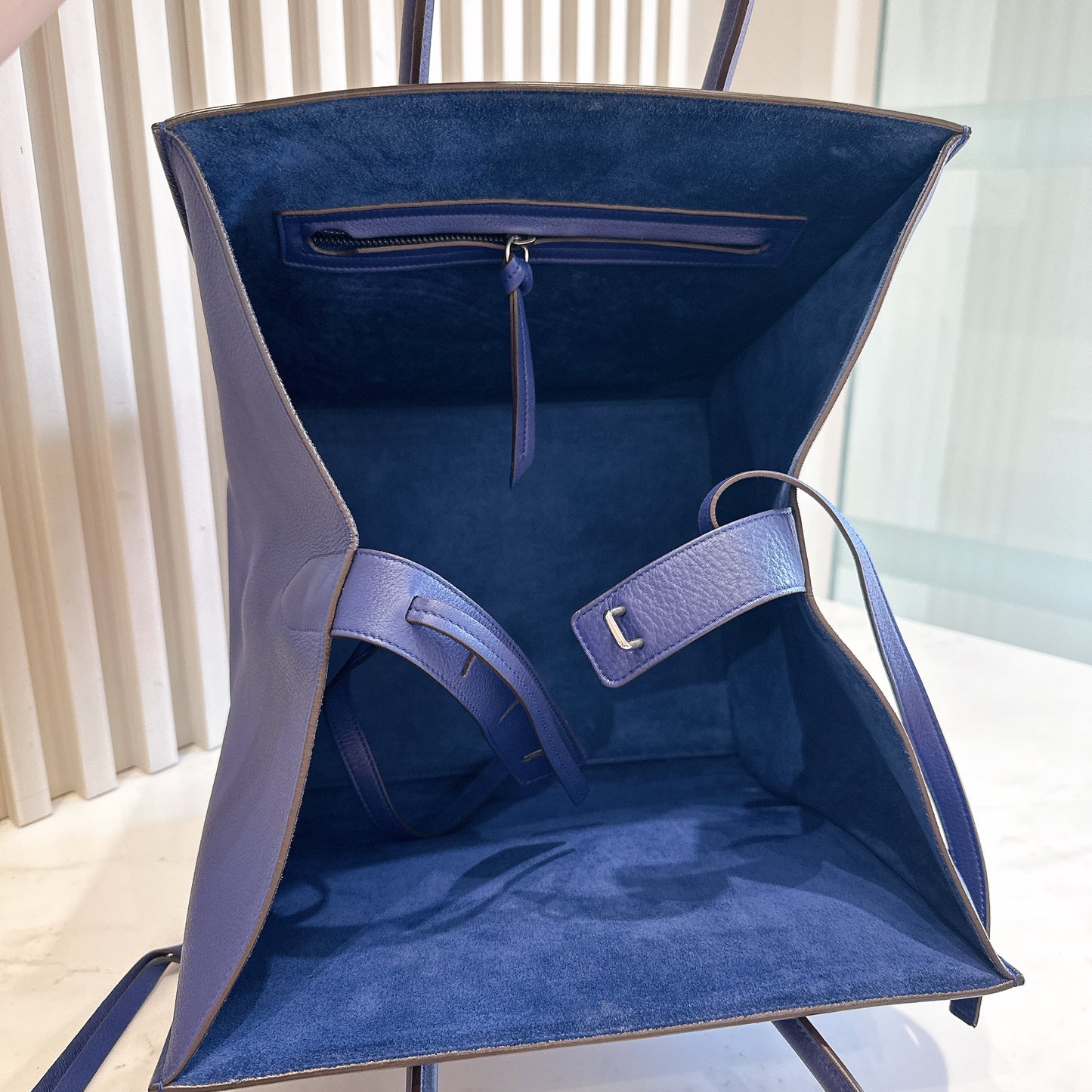Celine Phantom Luggage Tote in Blue