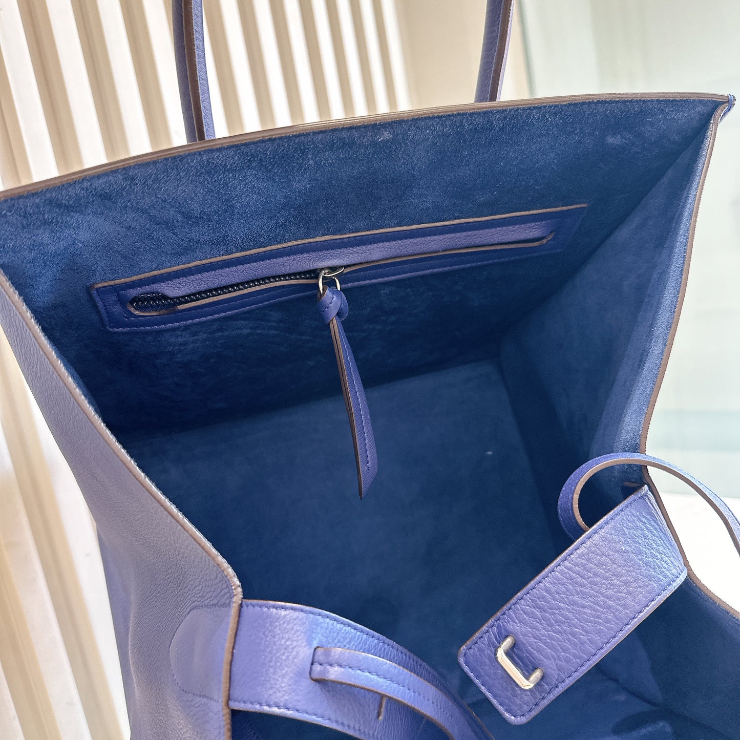 Celine Phantom Luggage Tote in Blue