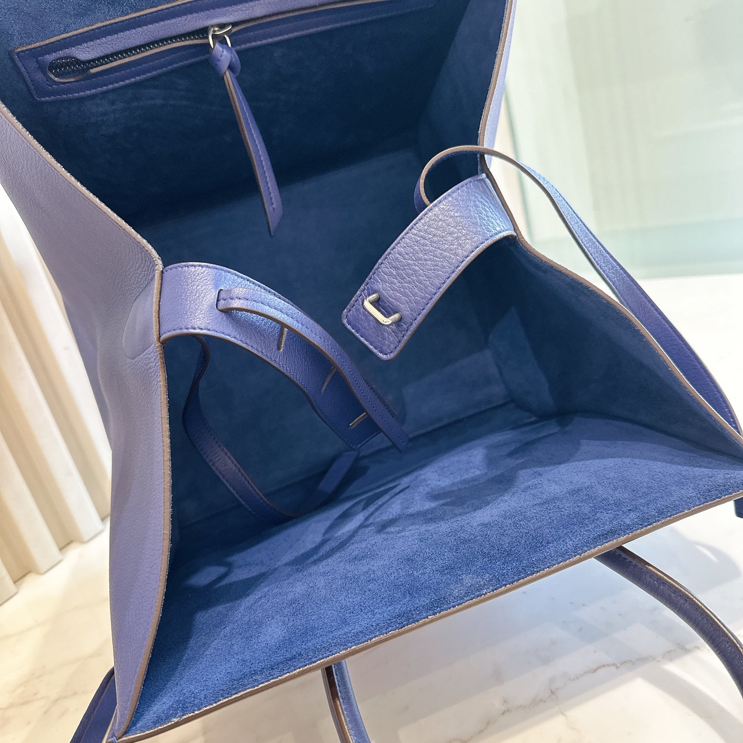 Celine Phantom Luggage Tote in Blue