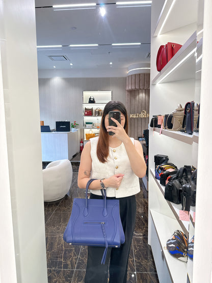 Celine Phantom Luggage Tote in Blue
