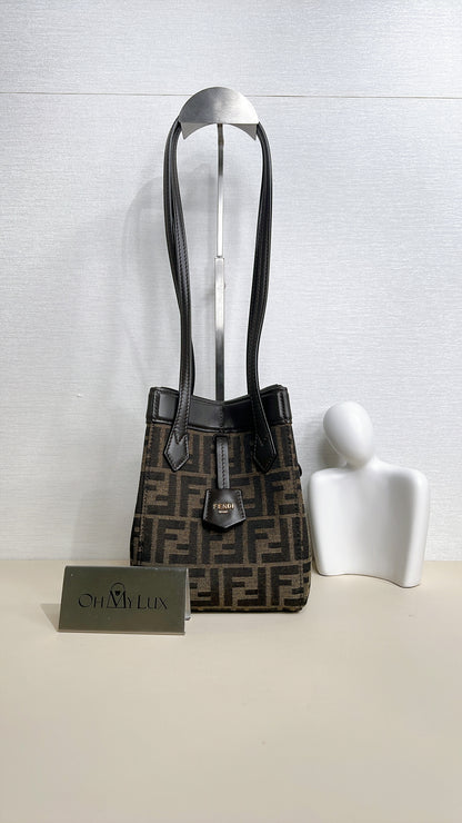 Fendi Origami Mini in Brown FF Jacquard