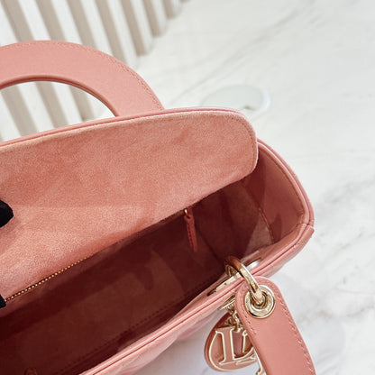 Lady Dior Small in Powder Pink Enamel Charms