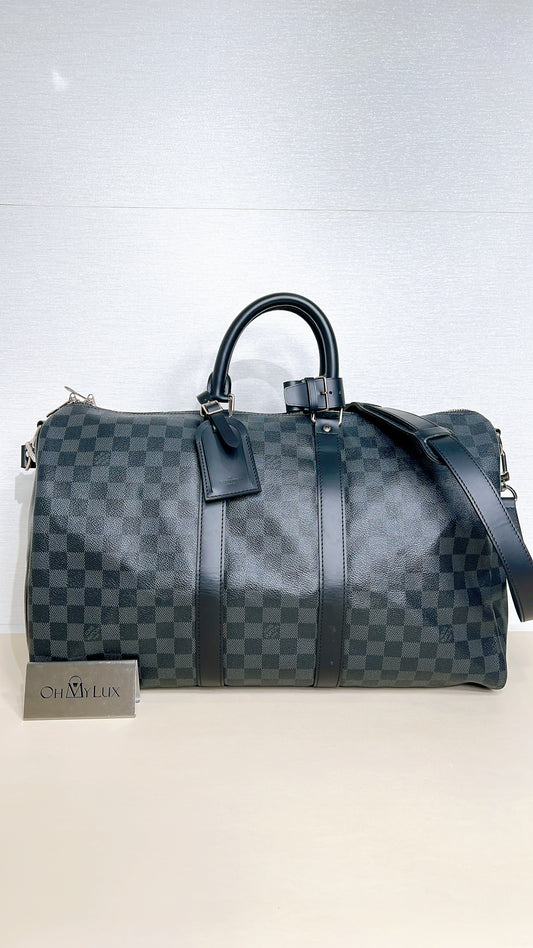 LV Damier Graphie Keepall Bandouliere 45