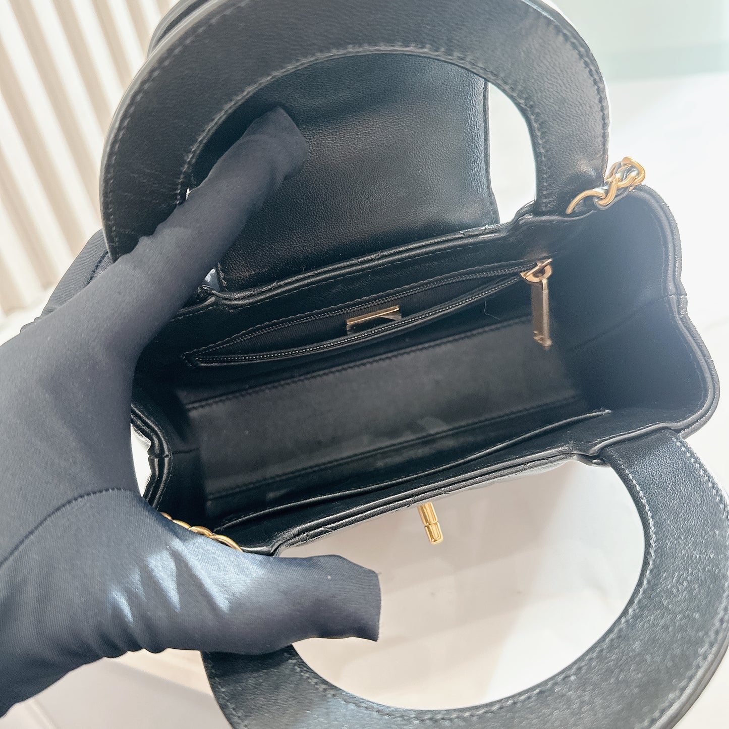 Chanel Mini Kelly in Black GHW