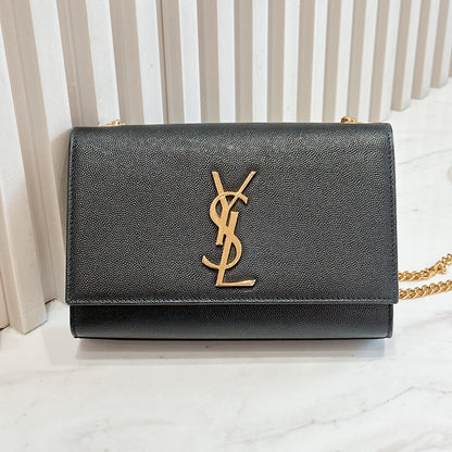 YSL Kate Small in Black GHW