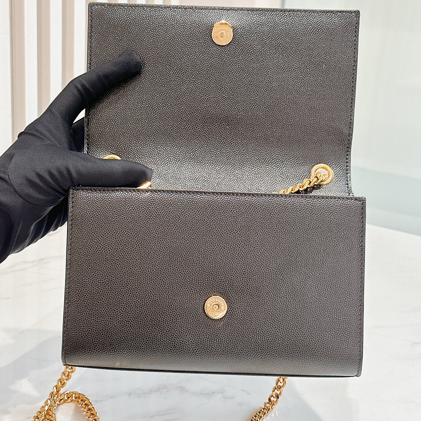YSL Kate Small in Black GHW