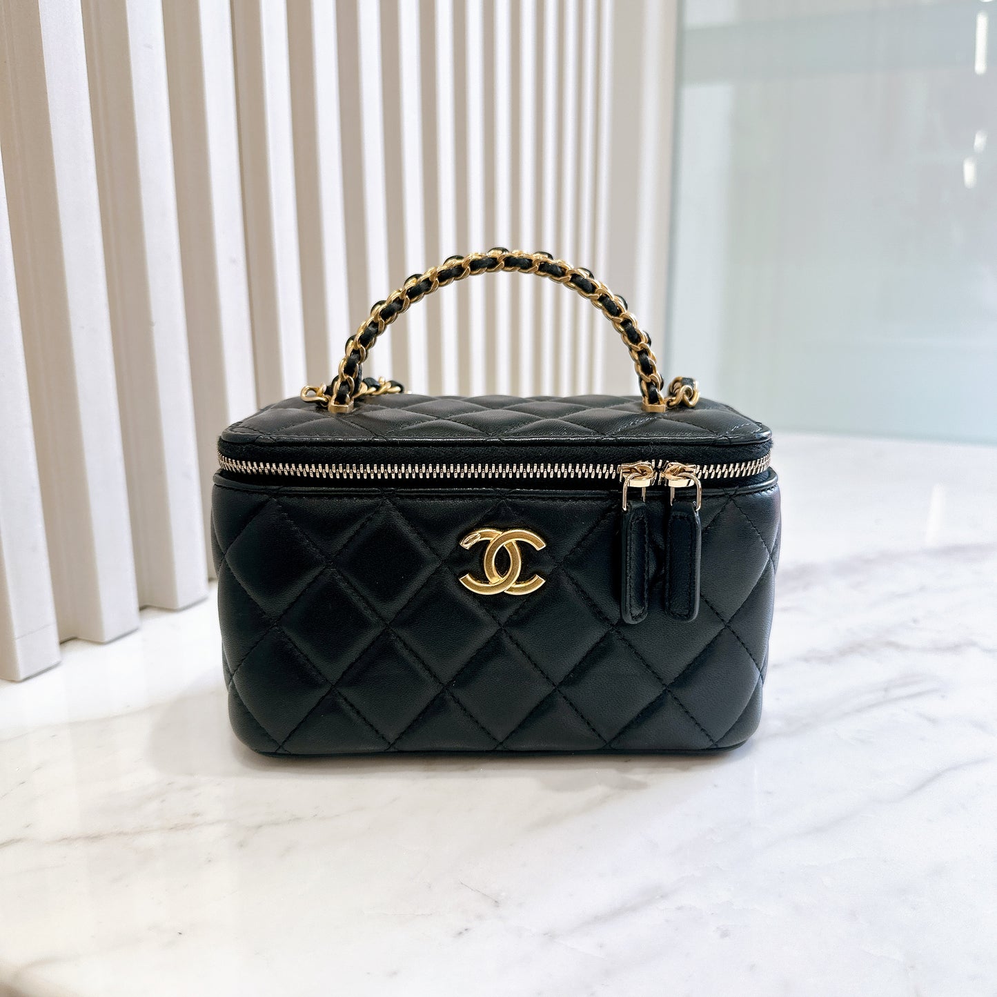 Chanel Vanity Case with Top Handle