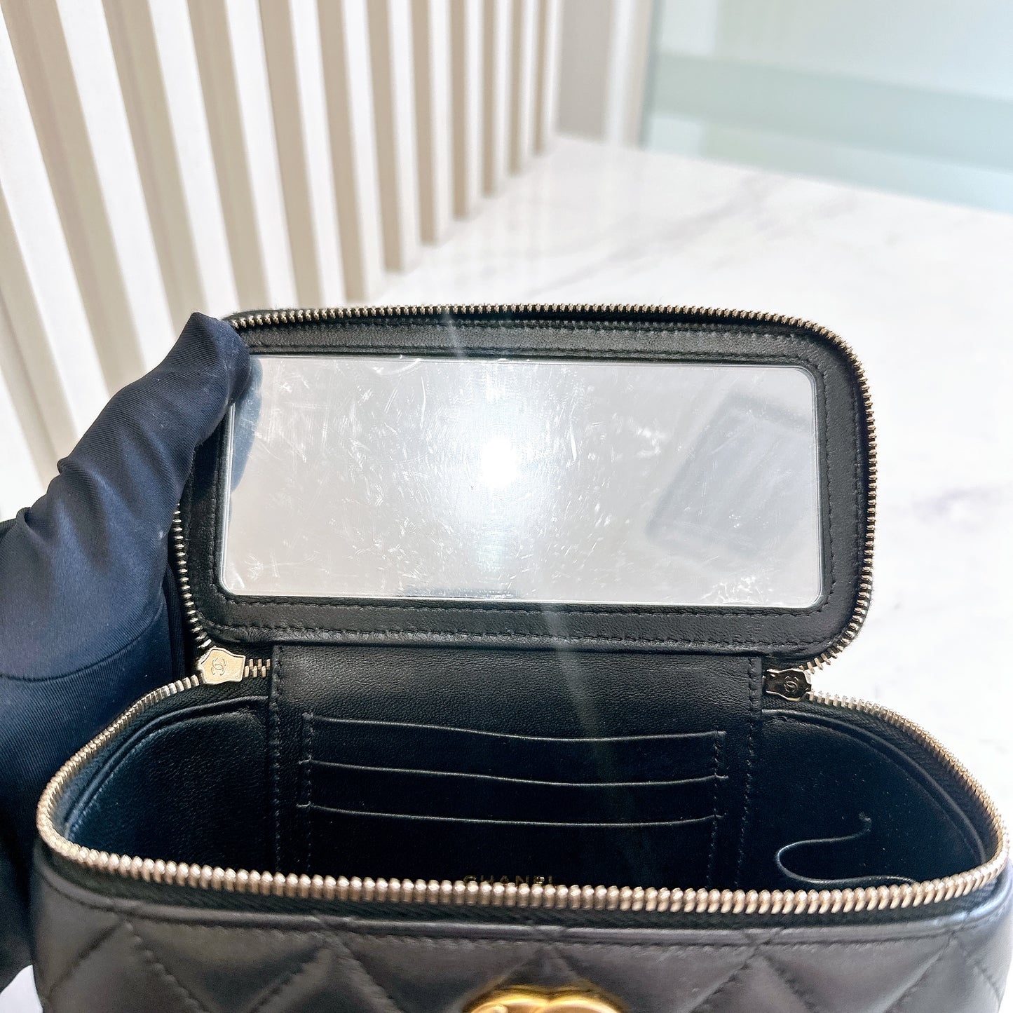 Chanel Vanity Case with Top Handle