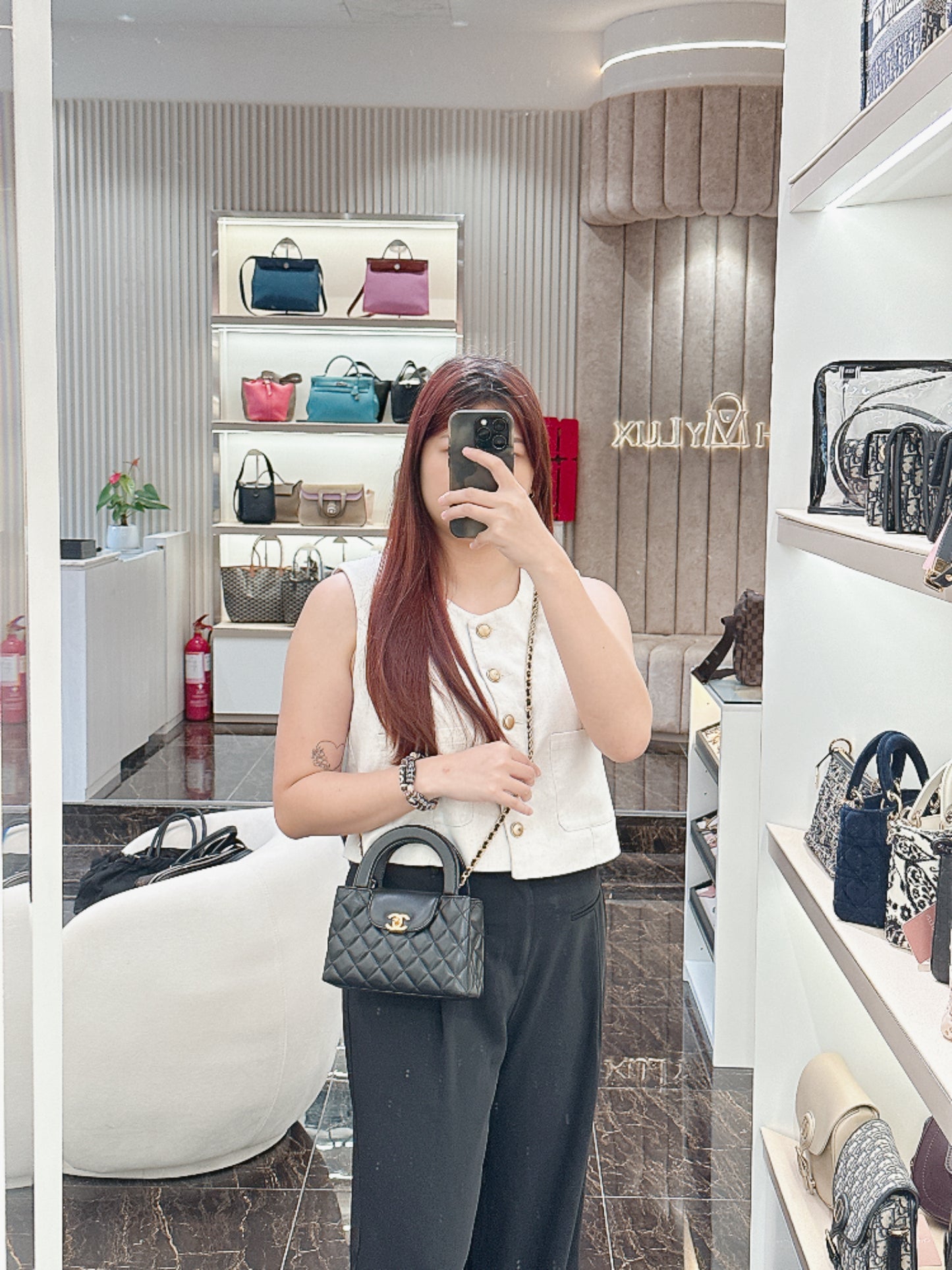 Chanel Mini Kelly in Black GHW