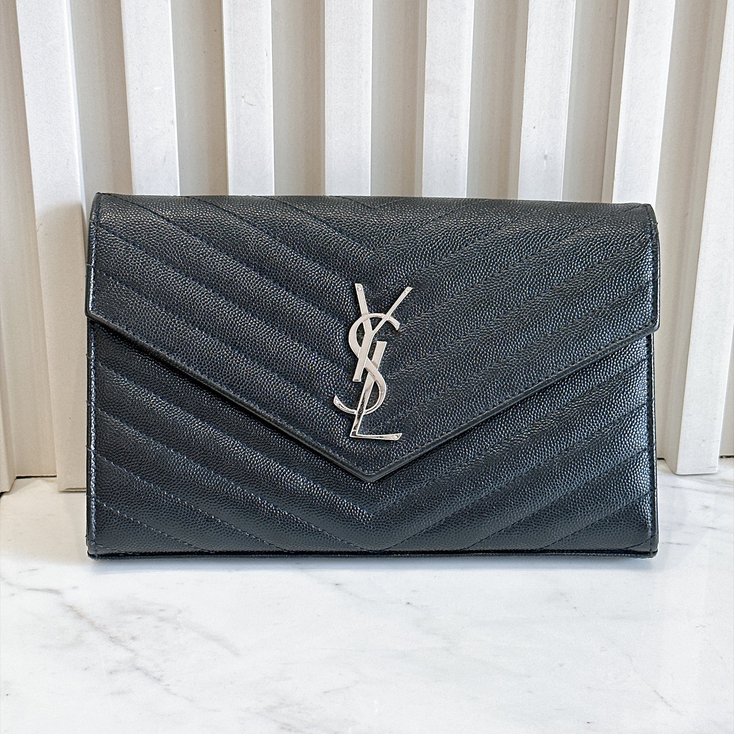 YSL Wallet On Chain Black SHW