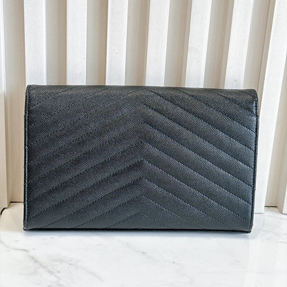 YSL Wallet On Chain Black SHW