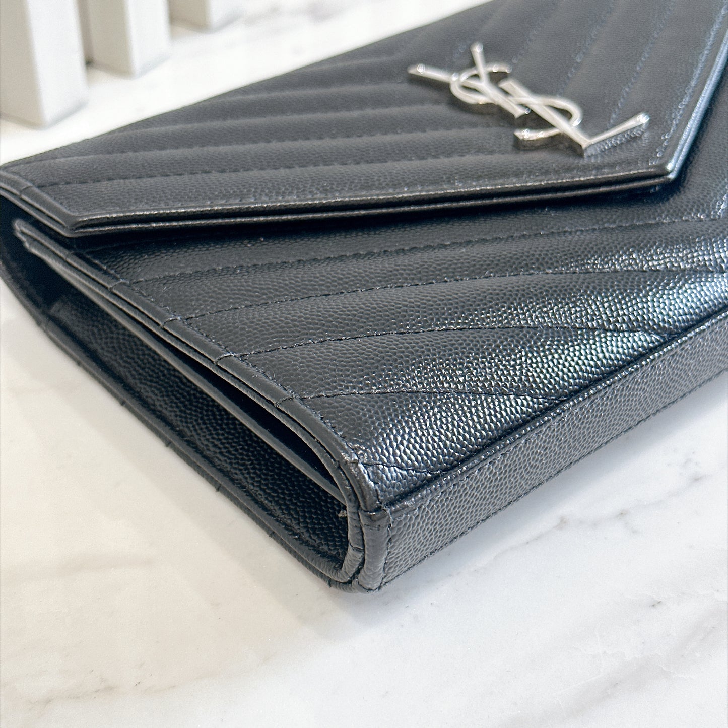 YSL Wallet On Chain Black SHW