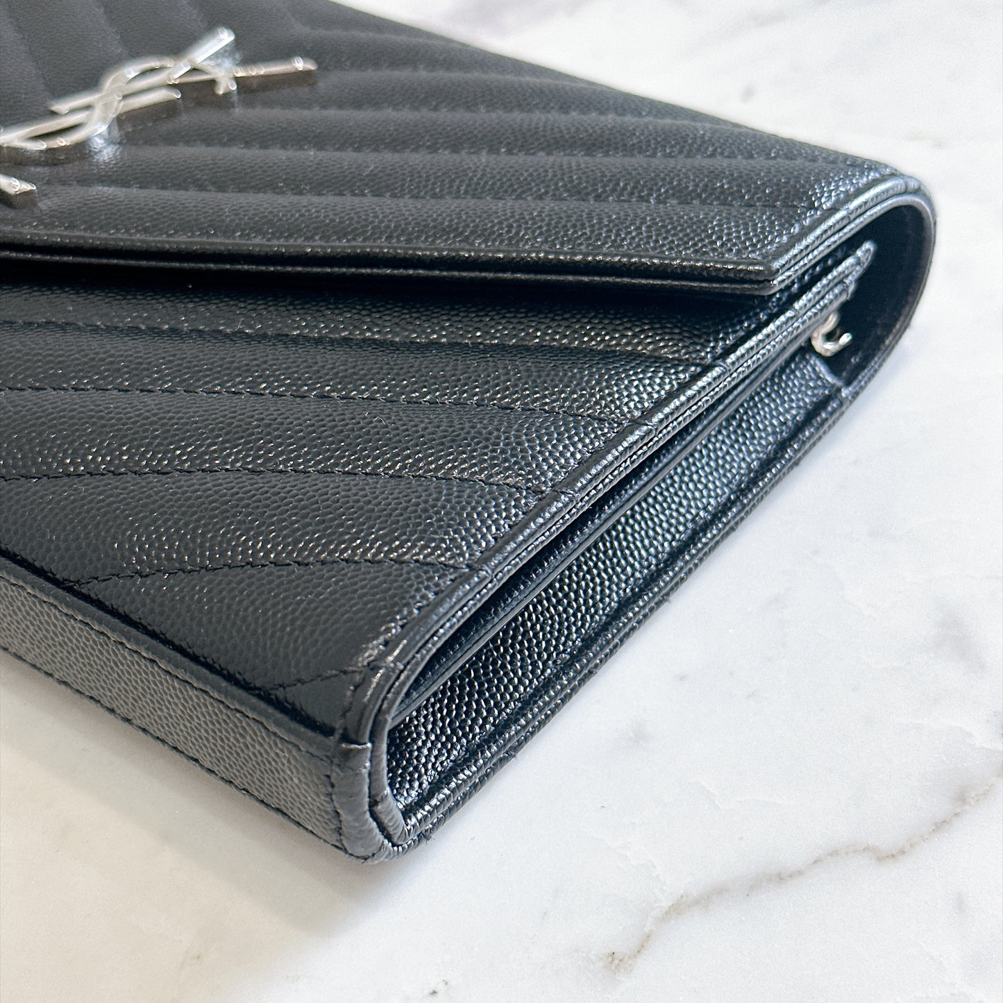 YSL Wallet On Chain Black SHW