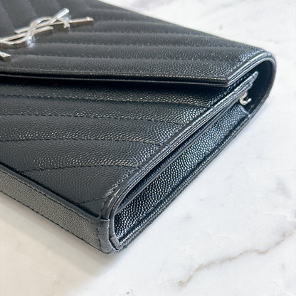 YSL Wallet On Chain Black SHW