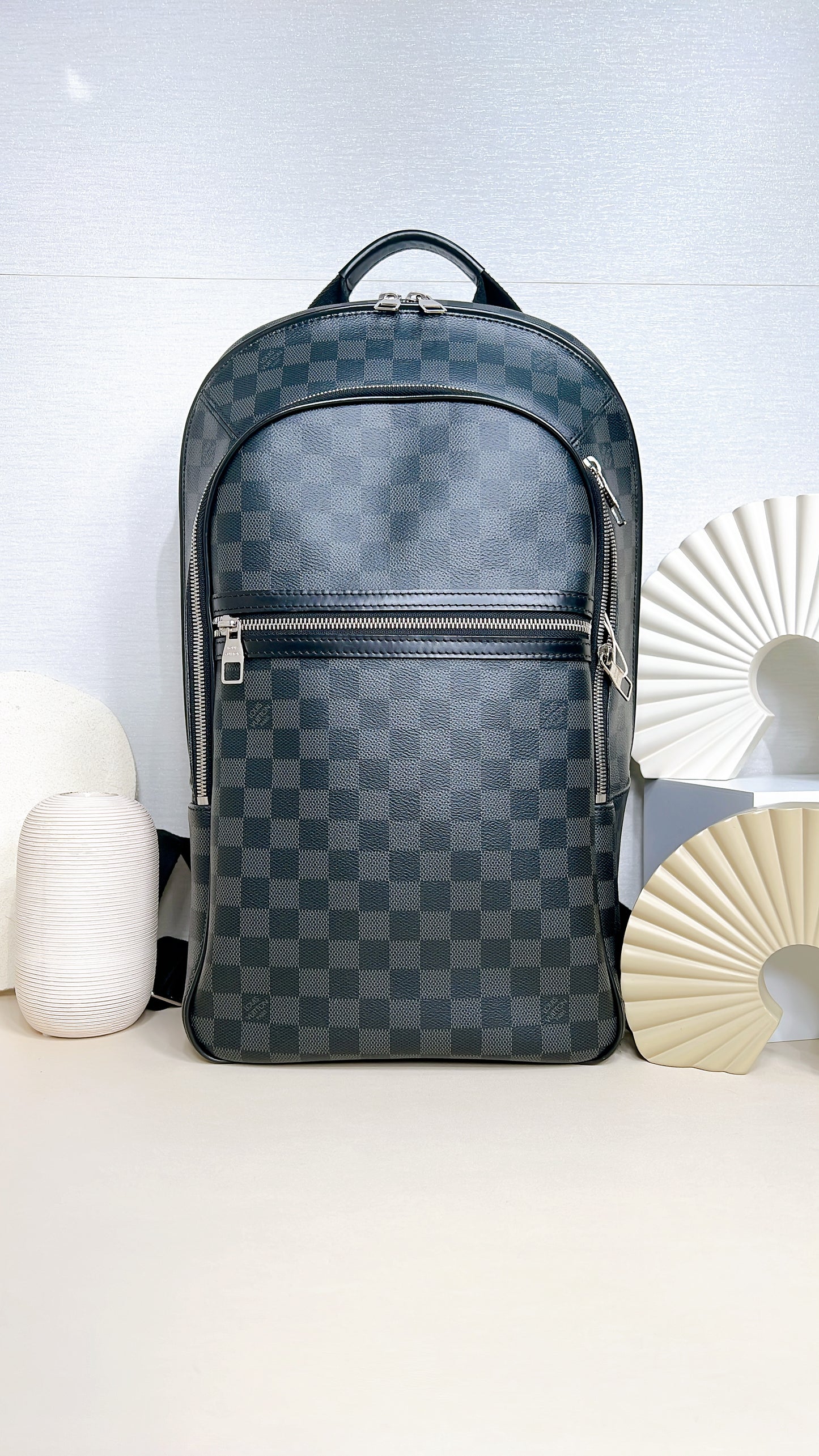 LV Michael Backpack in Dameier Graphite
