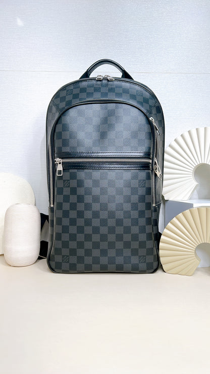 LV Michael Backpack in Dameier Graphite