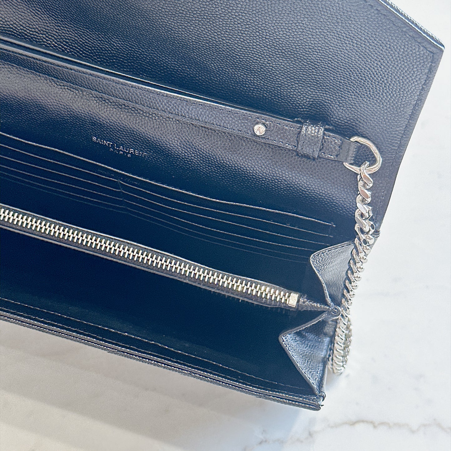 YSL Wallet On Chain Black SHW
