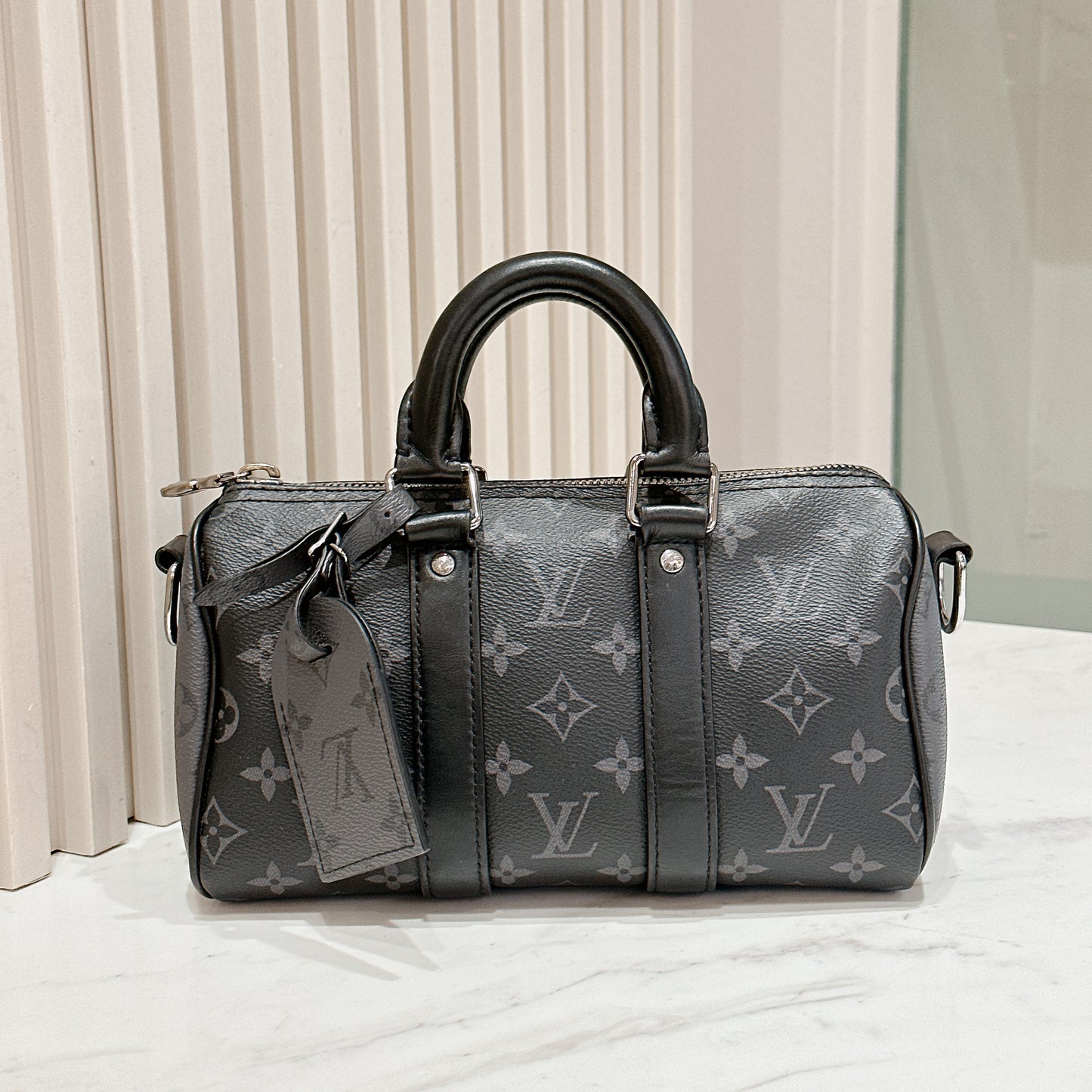 LV Keepall 25 Monogram Eclipse