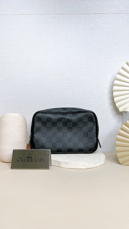 LV Toilet Pouch PM Damier Graphite