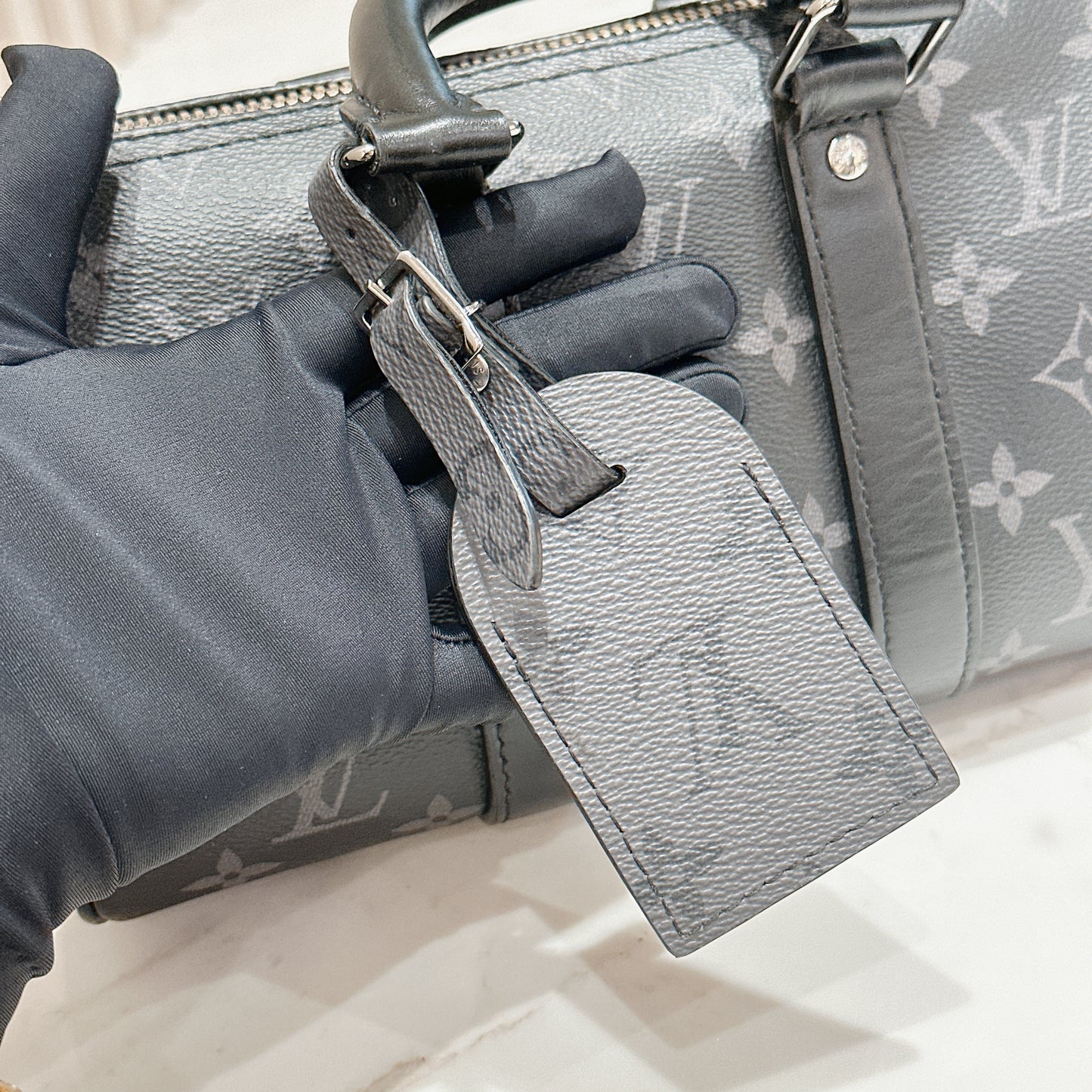 LV Keepall 25 Monogram Eclipse