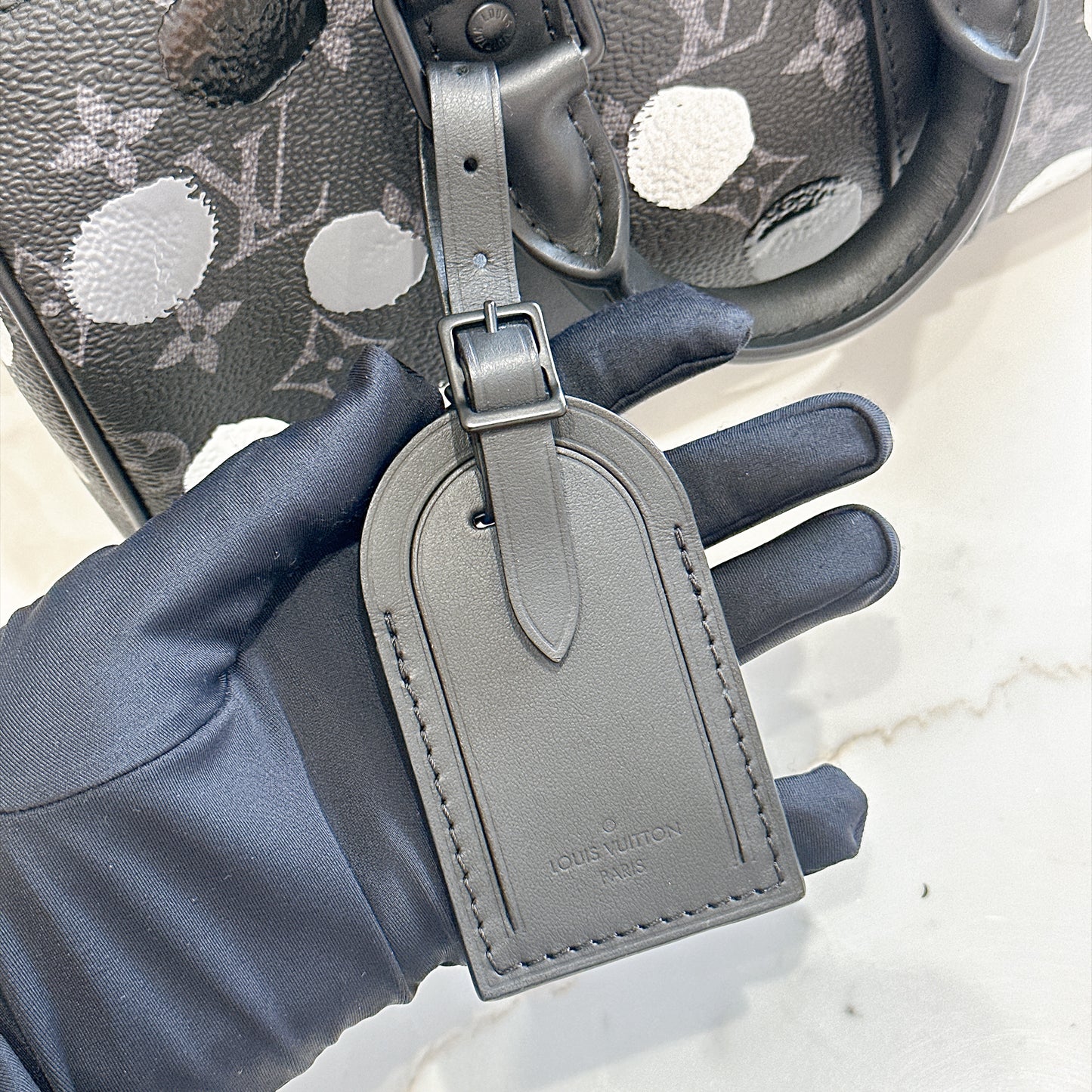 LV x Yayoi Kusama Keepall 25