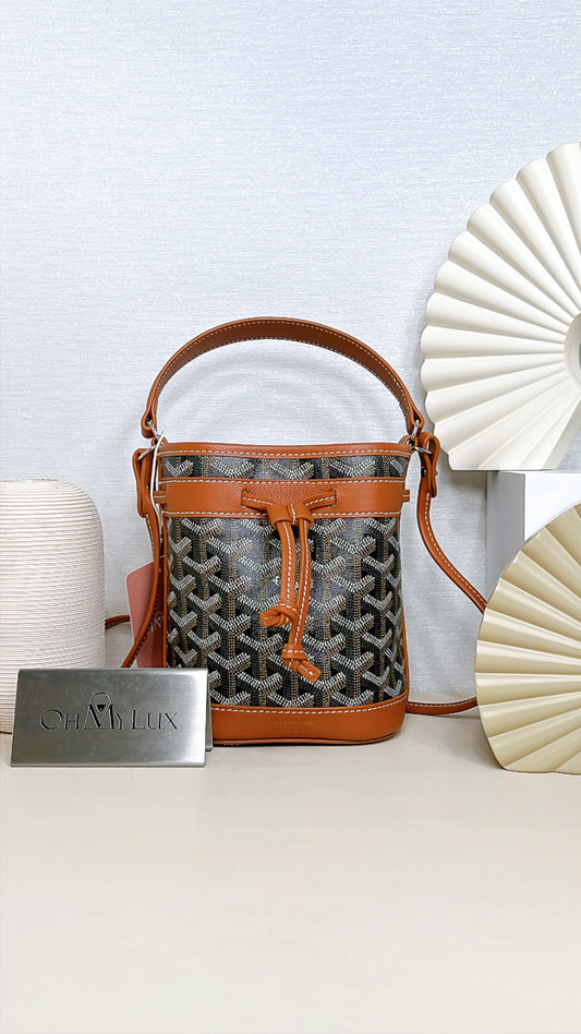 Goyard Petit Flot in Tan And Black