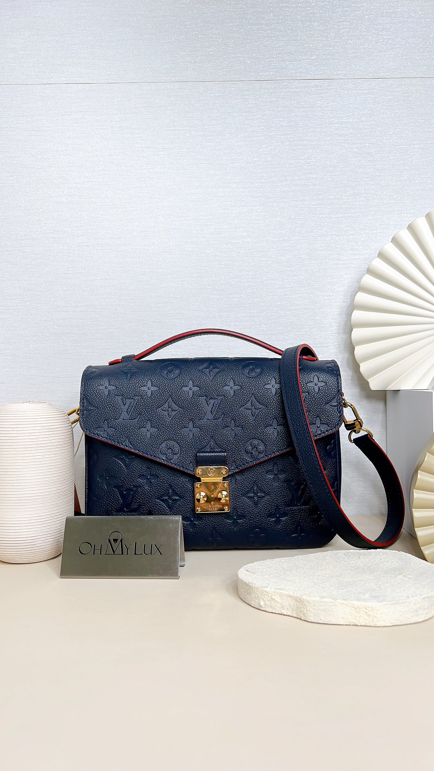 LV Pochette Metis Marine Rouge
