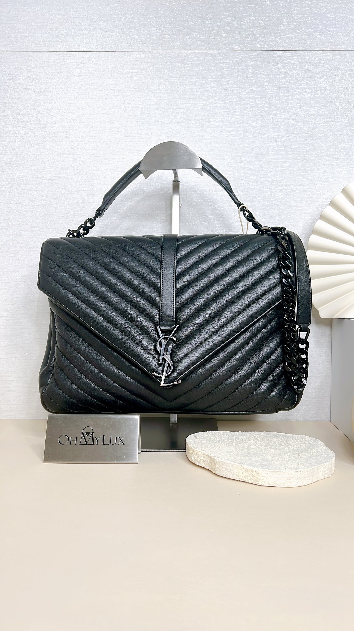 YSL College Large in Black