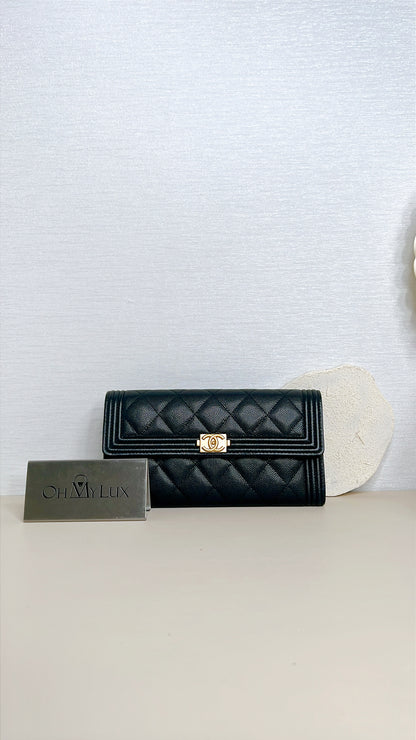 Chanel Boy Long Wallet