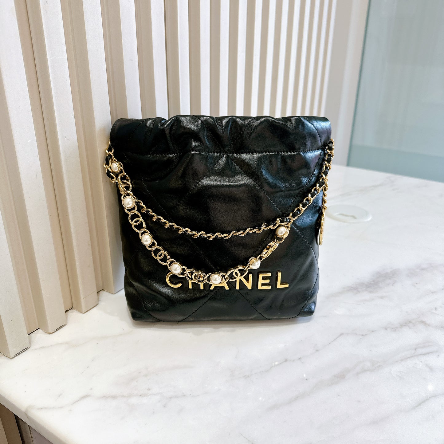 Chanel 22 Mini With Pearl