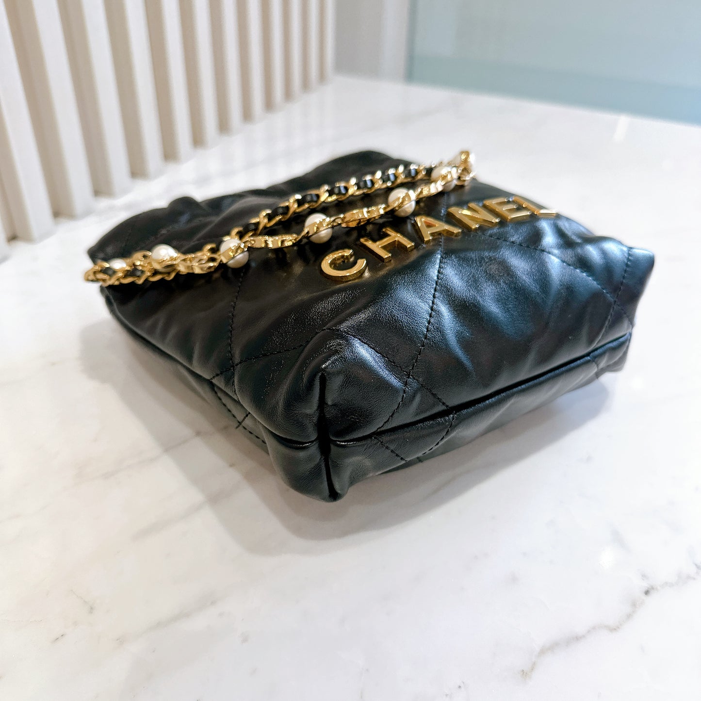 Chanel 22 Mini With Pearl