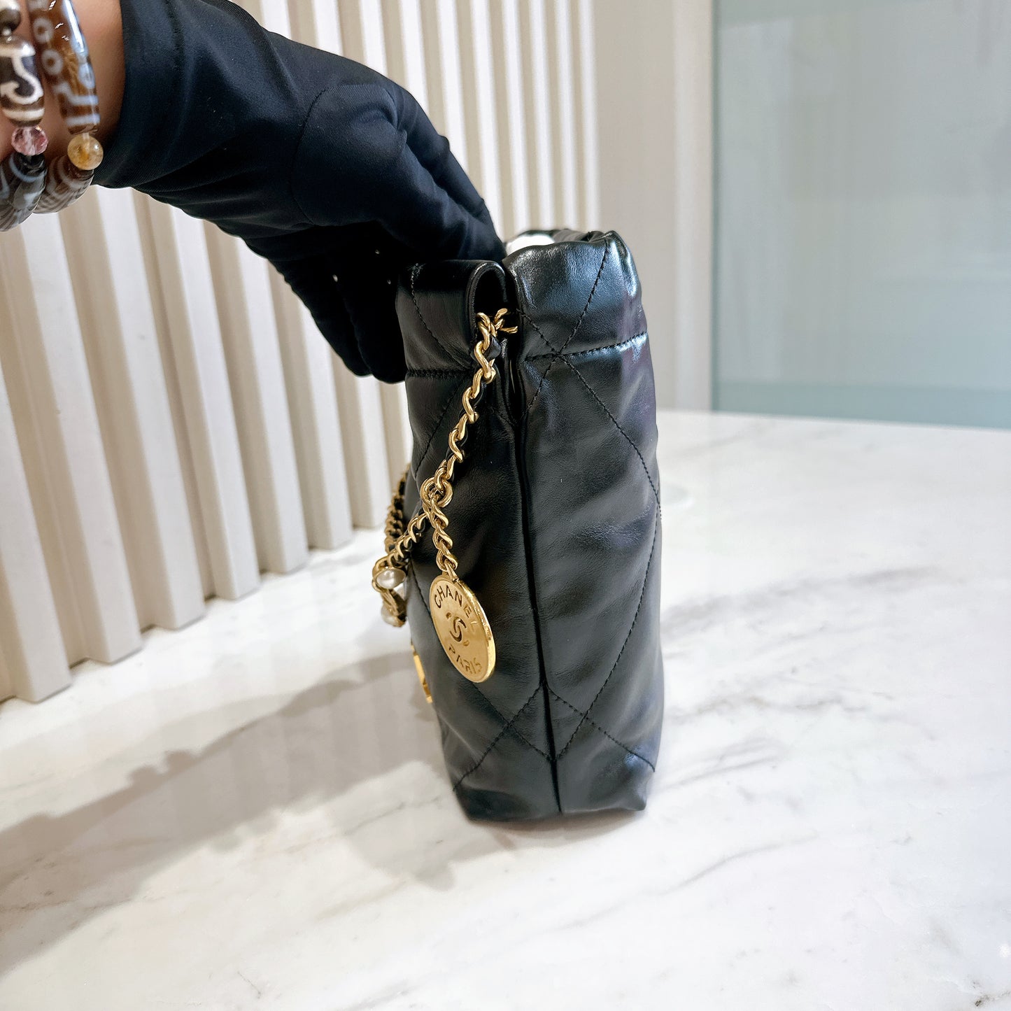 Chanel 22 Mini With Pearl