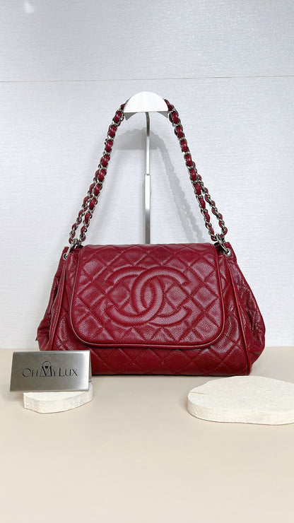 Chanel Timeless Accordion Flap Bag in Red