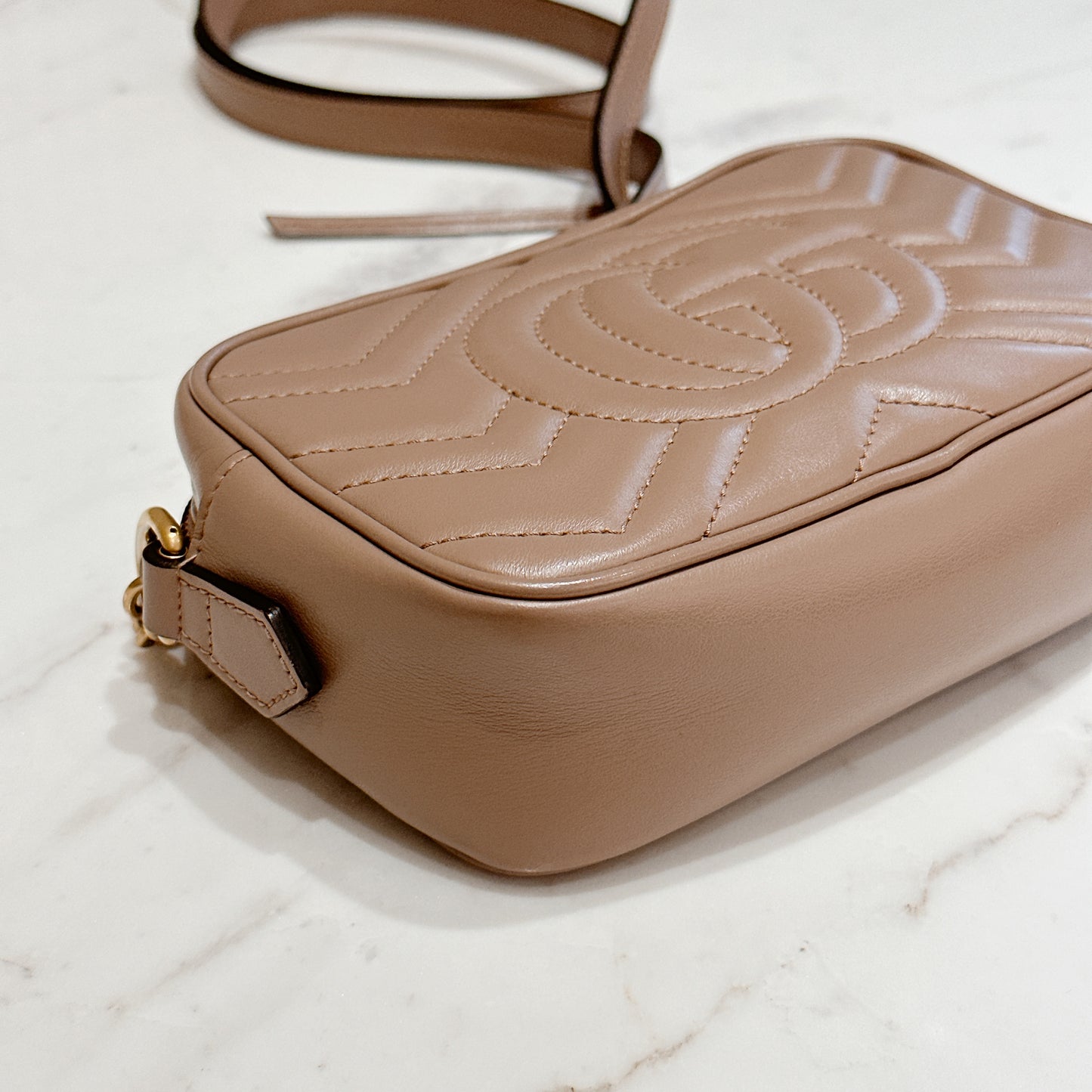 Gucci Marmont Camera Mini in Dusty Pink
