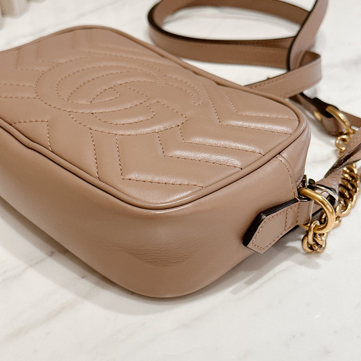 Gucci Marmont Camera Mini in Dusty Pink